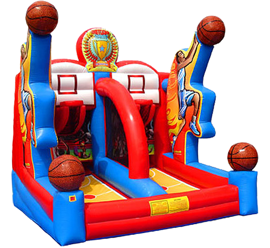 Shooting Stars Basketball 1-on-1 carnival game party rental in Austin Texas from Austin Bounce House Rentals