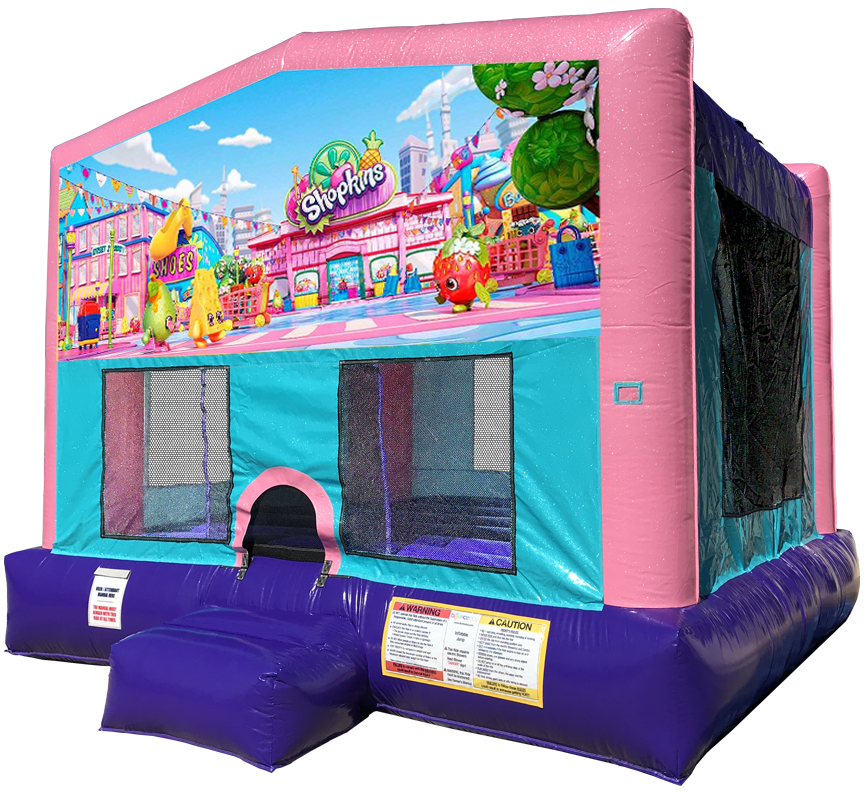 Shopkins Sparkly Pink Bounce House Rentals in Austin Texas from Austin Bounce House Rentals
