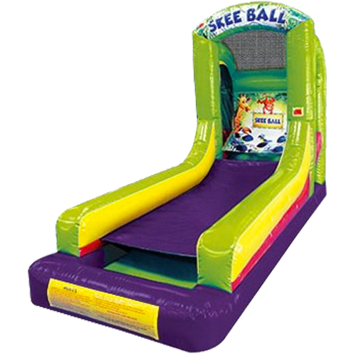 Inflatable Skee-Ball rental for parties in Austin Texas from Austin Bounce House Rentals