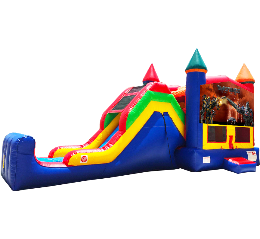 Transformers Super Combo 5-in-1 available for party rentals in Austin Texas from Austin Bounce House Rentals