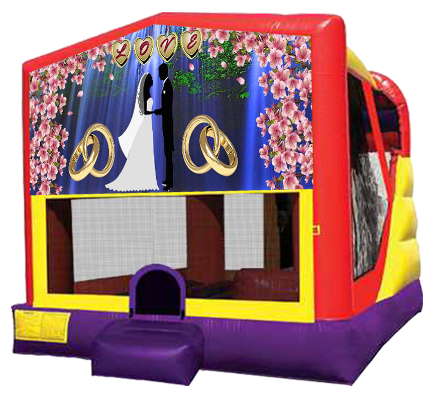 Wedding Love XL Combo 4-in-1 rental in Austin Texas by Austin Bounce House Rentals