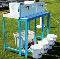 Water Wars balloon filling station from Austin Bounce House Rentals