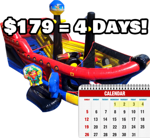 Lil' Pirates Fun Ship - 4 Day Rental Lil' Pirates Fun Ship - 4 Day Rental