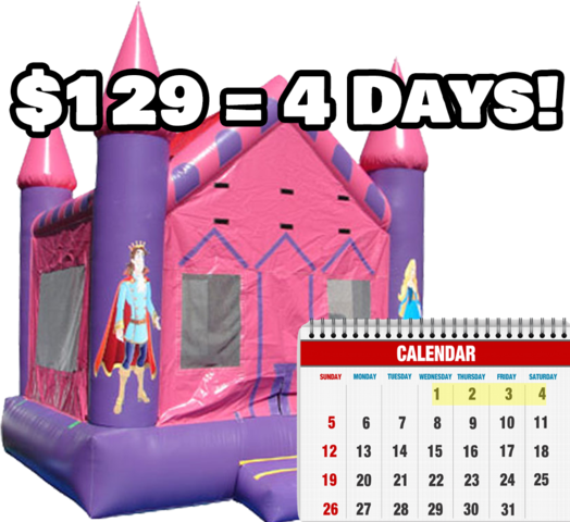 Pink Princess Castle - 4 Day Rental Pink Princess Castle - 4 Day Rental