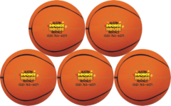 4 Inch Foam Basketball x 5 (Yours to Keep)
