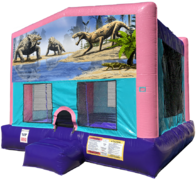 Dinosaurs Bouncer - Sparkly Pink Edition