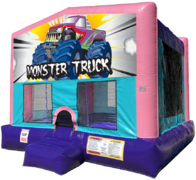 Monster Truck Bouncer - Sparkly Pink Edition