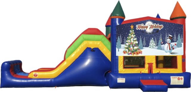 Happy Holidays Bounce House Combo Happy Holidays Bounce House Combo