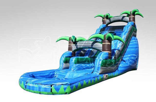 18 Ft. Tropical Water Slide (Blue 18) 18 Ft. Tropical Water Slide (Blue 18)
