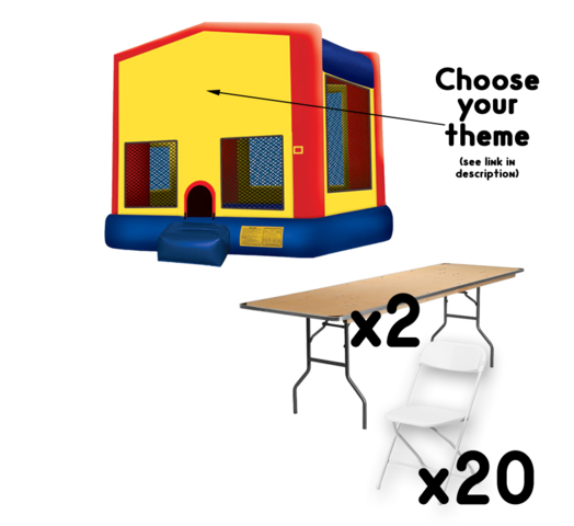 Funhouse + 2 Tables + 20 Chairs