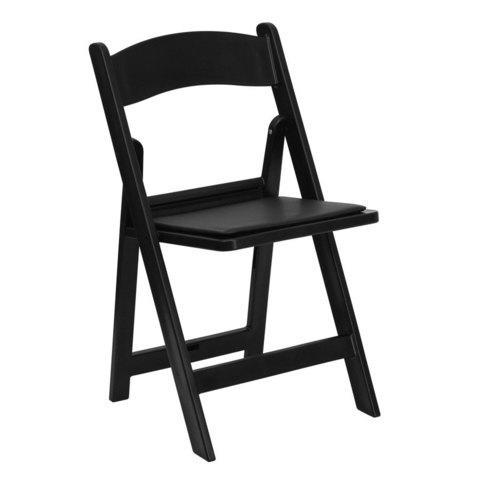 Black Resin Chair (PADDED)