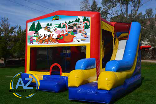 Christmas 7n1 Slide Bounce House Combo Christmas 7n1 Slide Bounce House Combo