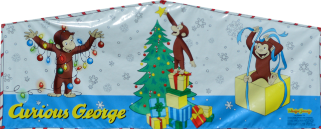 Curious George Merry Christmas Banner Curious George Merry Christmas Banner