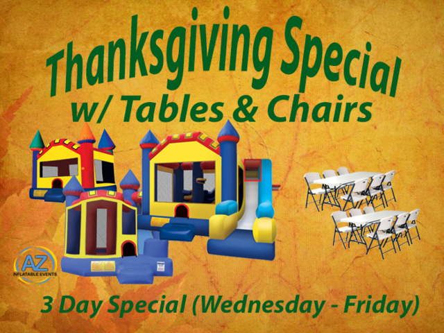 Thanksgiving Special w/ Tables & Chairs Thanksgiving Special w/ Tables & Chairs