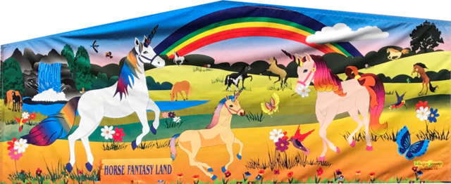 Unicorn and Horse Fun Banner Unicorn and Horse Fun Banner