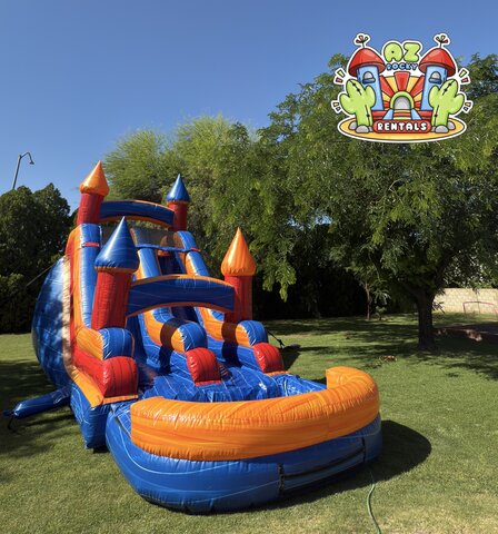 20ft Dual Lane Obstacle Climb-n-Slide (Dry/Wet) 20ft Dual Lane Obstacle Climb-n-Slide (Dry/Wet)