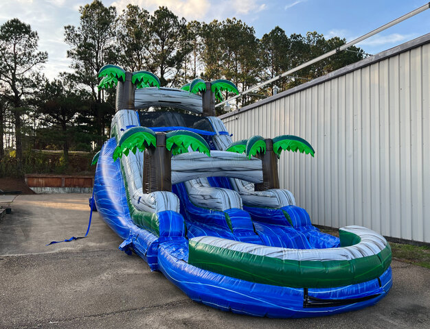 O301 20' Double Treasure Island Slide W/ Bumper DRY O301 20' Double Treasure Island Slide W/ Bumper DRY