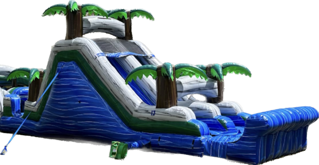 O301 20' Double Treasure Island Slide W/ Bumper DRY O301 20' Double Treasure Island Slide W/ Bumper DRY