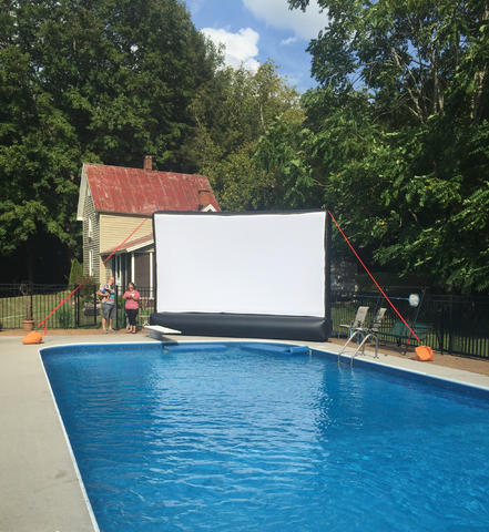 220 Inch Inflatable Movie Screen with A.V. package