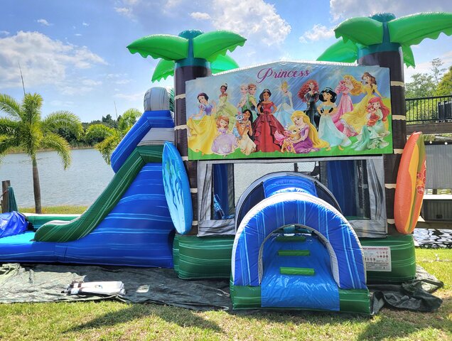6-in-1 PRINCESS Tropical Double Lane Combo WET 6-in-1 PRINCESS Tropical Double Lane Combo WET