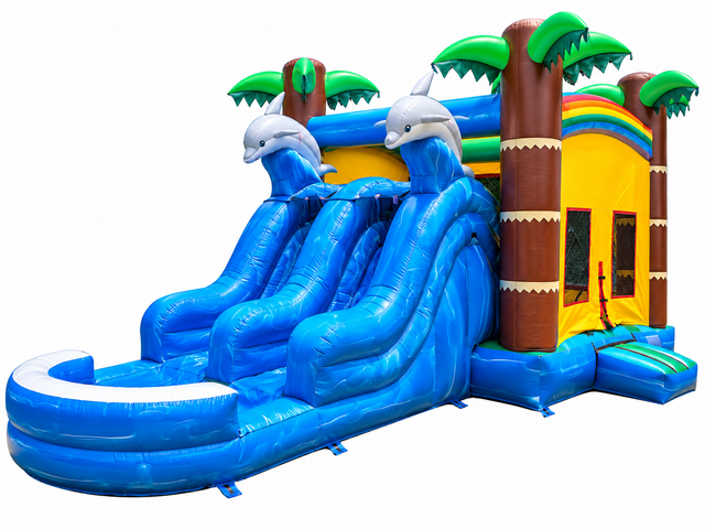 Tropical Island / Water Slide Jumper Combo Tropical Island / Water Slide Jumper Combo