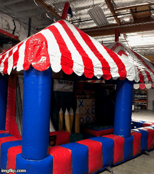 4 Game Inflatable Carnival Booth Style 1 