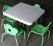 Kids Table(2"x2") w/ 4 Green Chairs