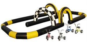 Oval Race Course with Tricycles
