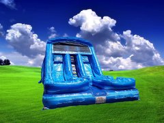 18'ft Great Blue Marble Water Slide Dual Lane 18'ft Great Blue Marble Water Slide Dual Lane