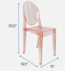 Teen Ghost Chair Pink