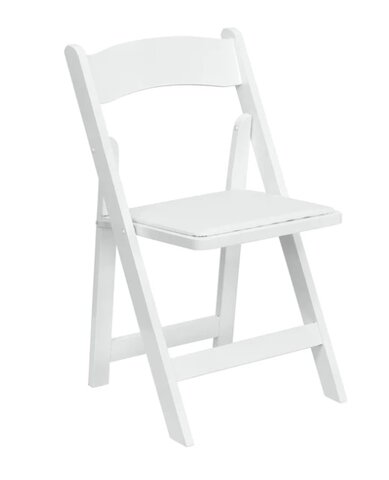 White Padded Resin Chairs White Padded Resin Chairs