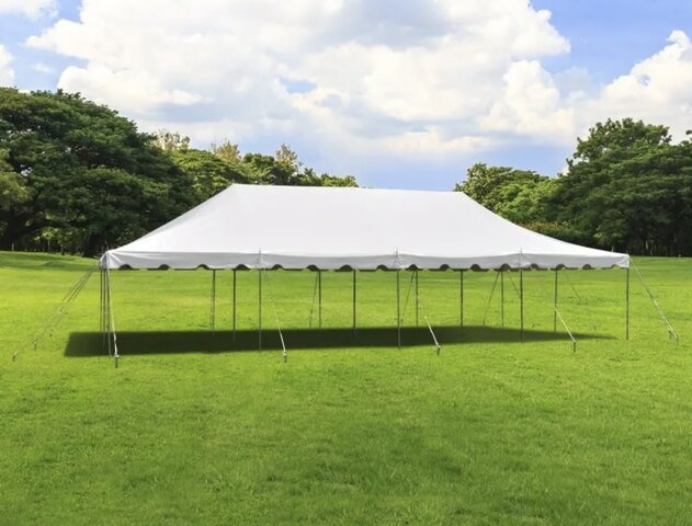 20' x 40' Weekender Standard Canopy Pole Tent - White 20' x 40' Weekender Standard Canopy Pole Tent - White