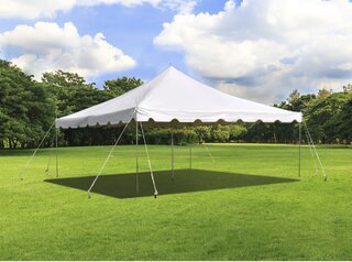 15' x 15' Weekender Standard Canopy Pole Tent - White