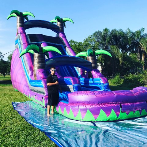 Paradise Fall 18ft' Water Slide w/ Pool Paradise Fall 18ft' Water Slide w/ Pool