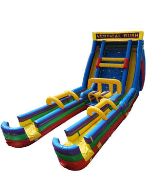 (D) 24ft Vertical Rush Dual Lane Slip n Slide - with slip n slides (D) 24ft Vertical Rush Dual Lane Slip n Slide - with slip n slides
