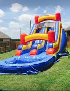 16ft Double Waterslide with Pool 16ft Double Waterslide with Pool