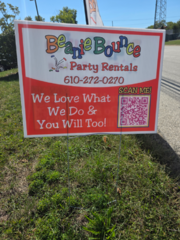 Beanie Bounce Yard Signs