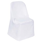 Folding Chair Cover - White / Black