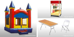 Bounce House + Popcorn Package 