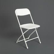 White Basic Samsonite Folding Chairs