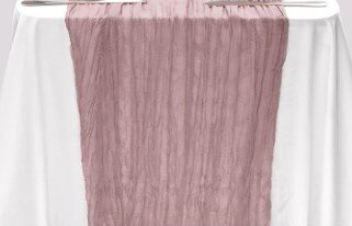 LIGHT ROSE, Cheesecloth Runner, SET of 10 LIGHT ROSE, Cheesecloth Runner, SET of 10