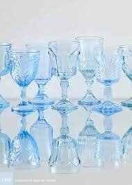 LT. BLUE GOBLETS, MISMATCHED 20/CS LT. BLUE GOBLETS, MISMATCHED 20/CS