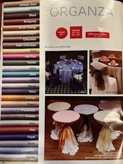 Chair Sash Organza - 5 Pack Chair Sash Organza - 5 Pack