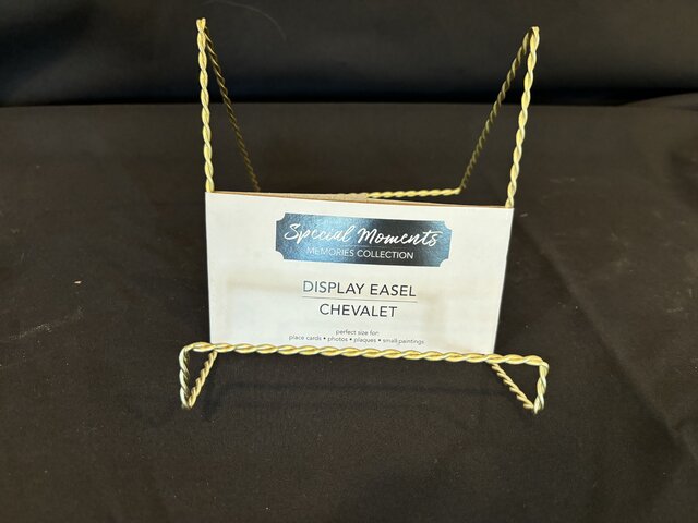 Gold Tabletop Easel for business cards, place cards, photos or paintings Gold Tabletop Easel for business cards, place cards, photos or paintings