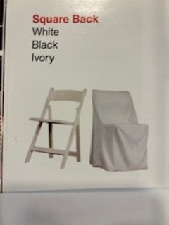 Square Back Chair Cover Square Back Chair Cover
