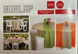 120 RD Burlap Specialty Linen 120 RD Burlap Specialty Linen