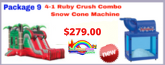 4-1 Packages Ruby Crush Combo Dry + Snow Cone Machine P