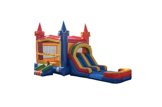 4-1 Rainbow Mini Castle Double Lane WET 13X27 L 4-1 Rainbow Mini Castle Double Lane WET 13X27 L