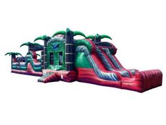 63 Ft Ruby Crush Obstacle COMBO Course Dry 63x14