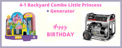 4-1 Backyard Combo Little Princess Dry 17x18 + Generator
